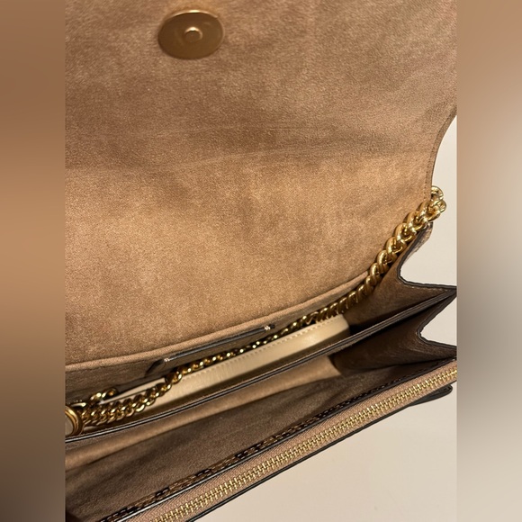 Coach Klare Crossbody Bag • (Colorblock: Tan/Snake print/cream) • (Gently Used) - Picture 6 of 13